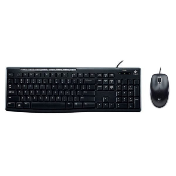 TECLADO + MOUSE LOGITECH ALAMBRICO MK200 USB